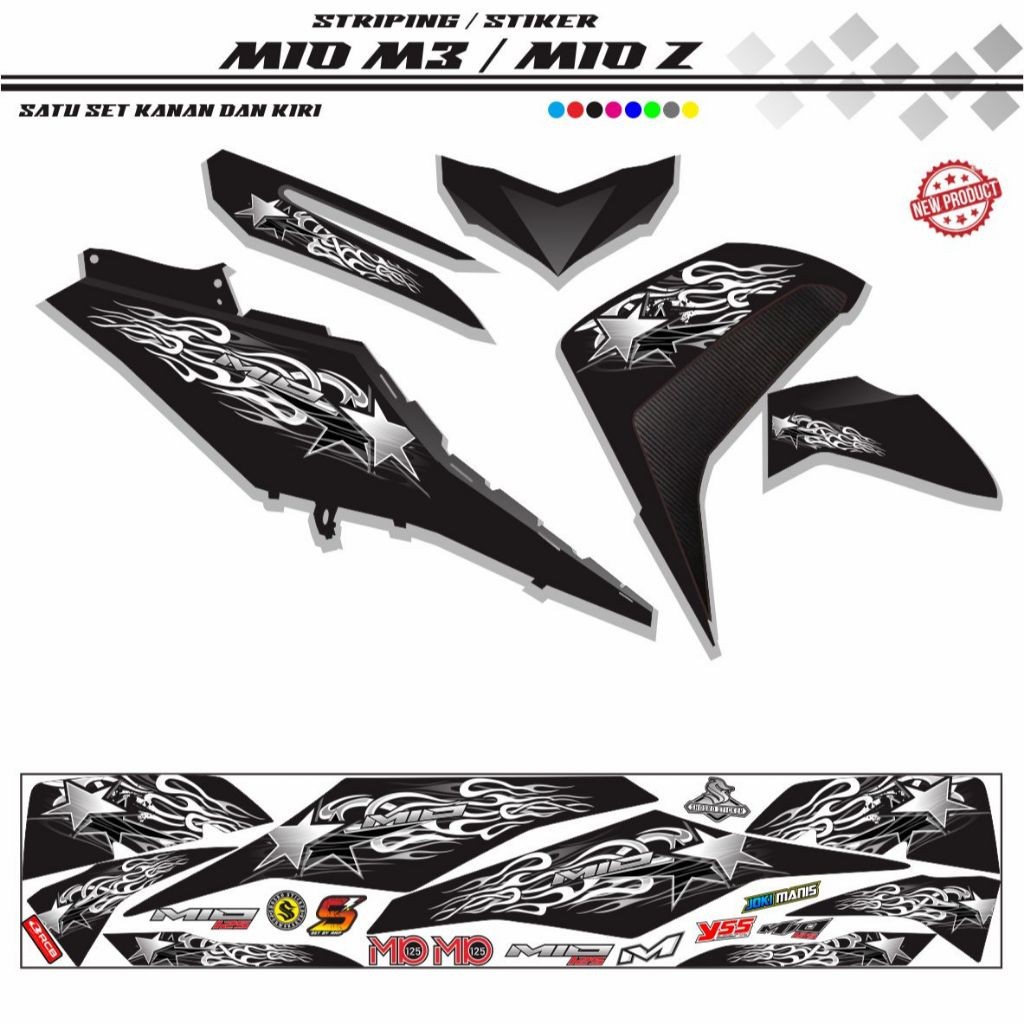 STRIPING VARIASI STIKER MIO M3 VARIASI STIKER