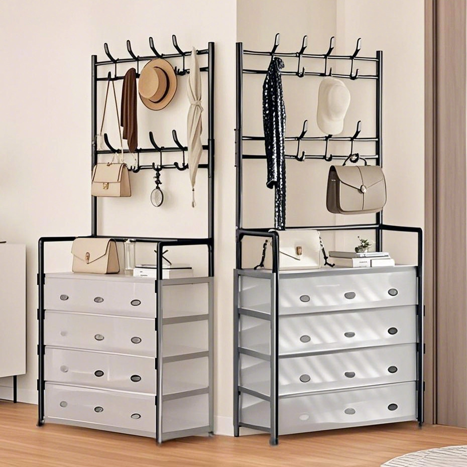 KICLONE_SHOP  【COD】Configear Rak Sepatu Tertutup Anti Debu Serbaguna Rak Penyimpanan Dengan Penutup 