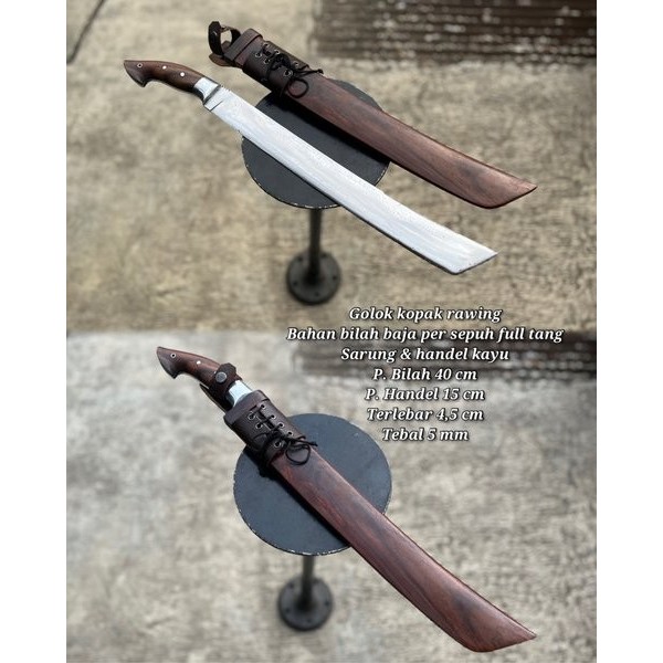golok potong kayu golok serbaguna golok baja kualitas siap pakai 105