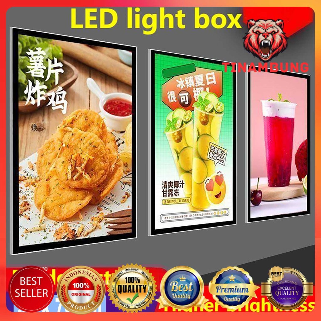 

EYOU Light Box Display Frame Poster LED Magnetic Acrylic EU Plug - YY-M-02