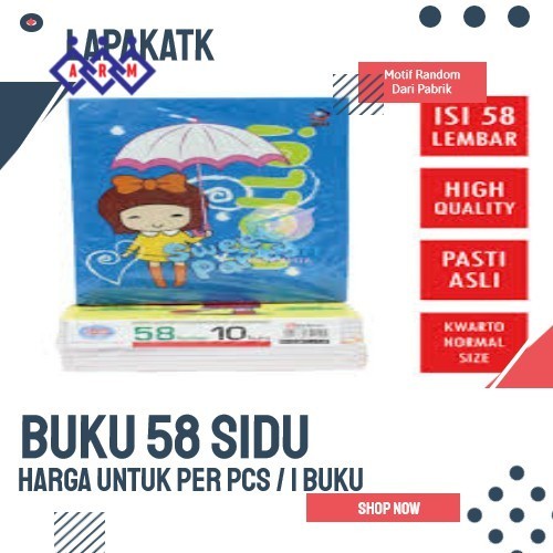 

PROMO BUKU TULIS 58 LEMBAR SIDU (PAK ISI 10) + Best Seller
