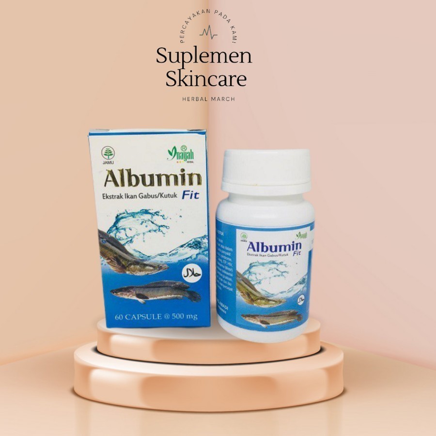 ORIGINAL KAPSUL ALBUMIN FIT PREMIUM 5X CEPAT SEMBUH PASCA OPERASI - EKSTRAK ALBUMIN IKAN GABUS ori