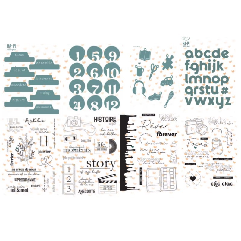 

French Transparent Clear Silicone Stamp/seal for DIY Scrapbooking/photo Album Decorative Clear Stamp Sheets B8111