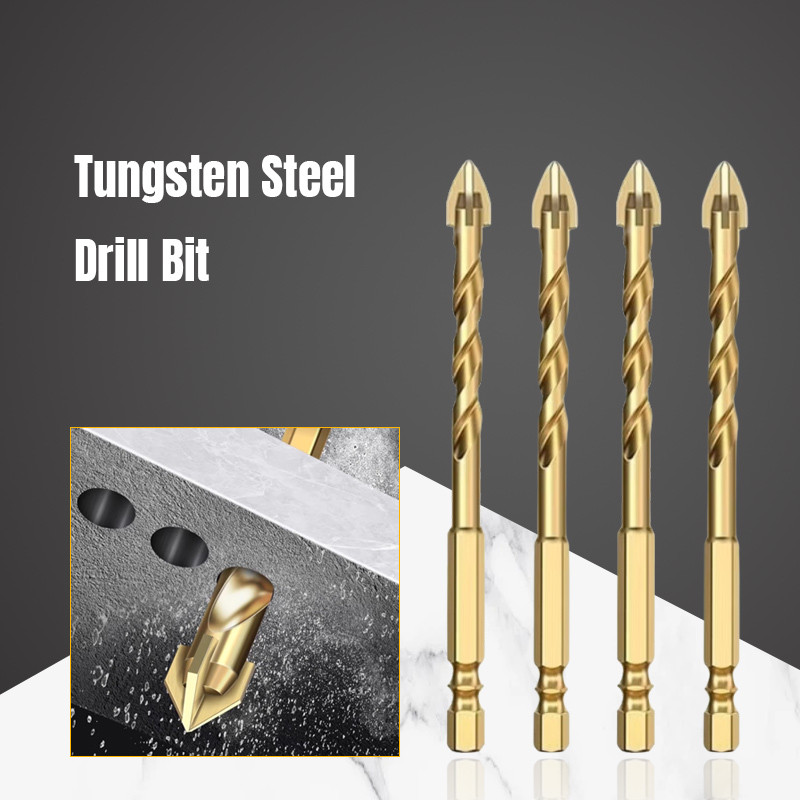 Mata Bor Untuk Mata Bor Silang Tombak Mata Bor Tungsten Karbida Pengeboran Cepat Multifungsi Mia