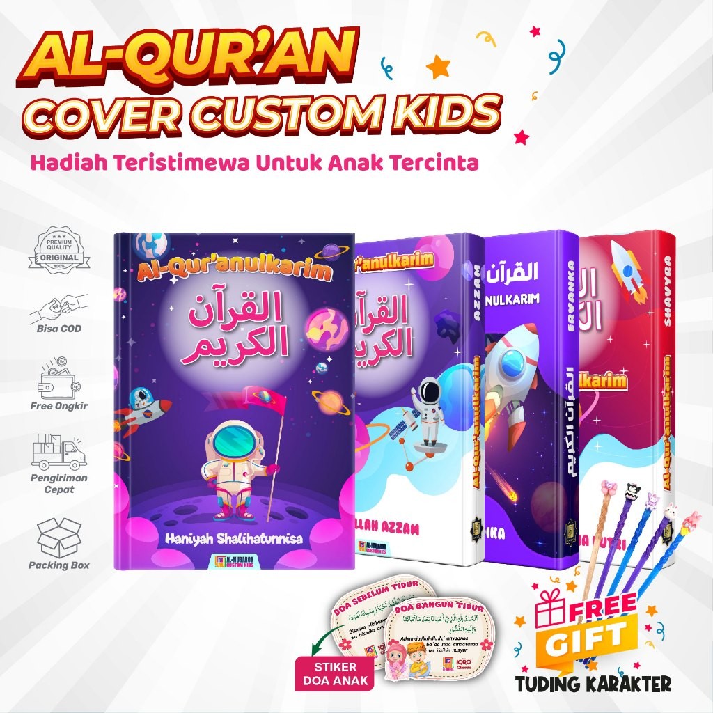 

TANPA PRE ORDER Alquran Kids Custom Tulis Nama A5 Mushaf Al Quran Belajar Hafalan Berwarna Hadiah & Kado Untuk Anak Ngaji Yayasan Madrasah