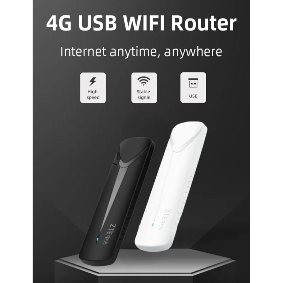 ZTE-F30 Wireless 150Mbps USB WIFI Router 4G Hotspot unlock Modem LTE - Hitam