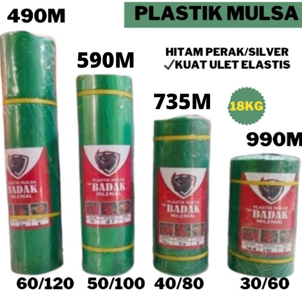 PLASTIK MULSA HITAM  18kg Lebar 80cm 100cm 120cm