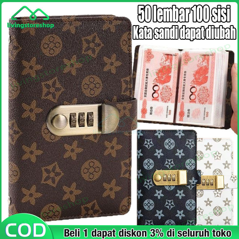 Pasangan Tantangan 100 hari Amplop Notepad Tabungan Folder Tabungan Amplop tantangan menabung uang
