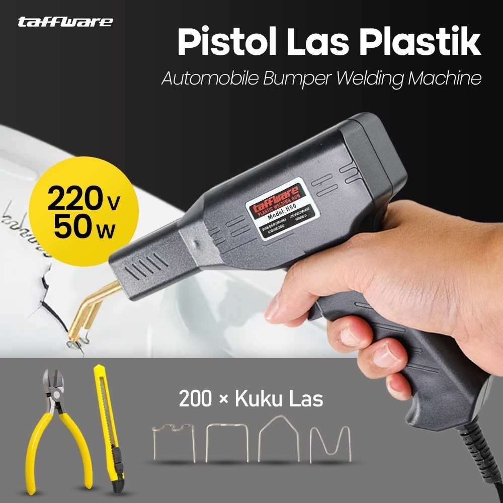 Taffware Pistol Las Lem Solder Plastik Bumper Dashboard Mobil Motor Radiator | Set Pistol Las Plasti