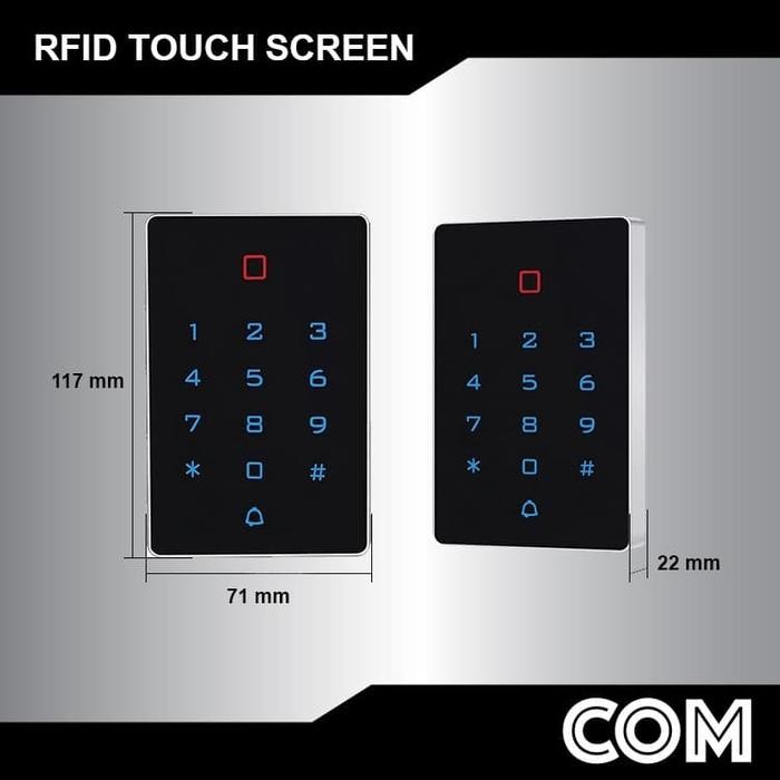 

NG RFID Touch Screen Standalone Access Control / Akses Control Akses DoorNG