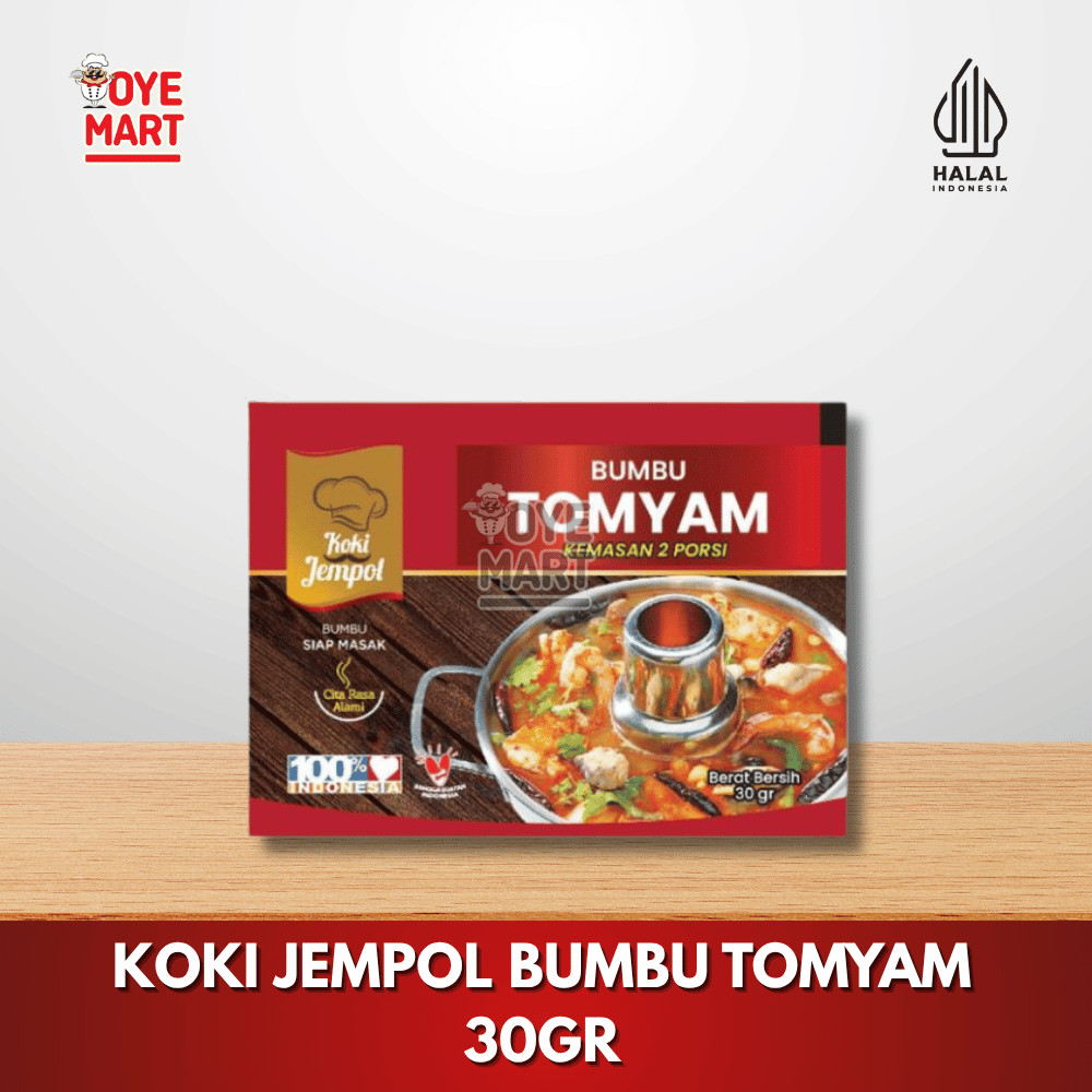 

KOKI JEMPOL BUMBU TOMYUM 30GR / BUMBU SIAP MASAK