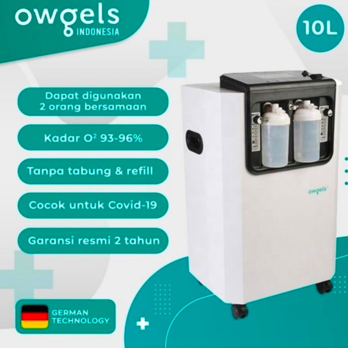 Oxygen Concentrator Owgels Berizin RESMI Distributor 5L & 10L - 10 Liter