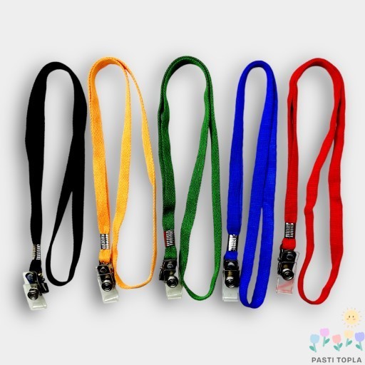 

PASTI TOPLA Tali Lanyard / Tali Jepit Lebar 1Cm / Tali ID Card/ Tali Jepit / Lebar Tali 1 Cm