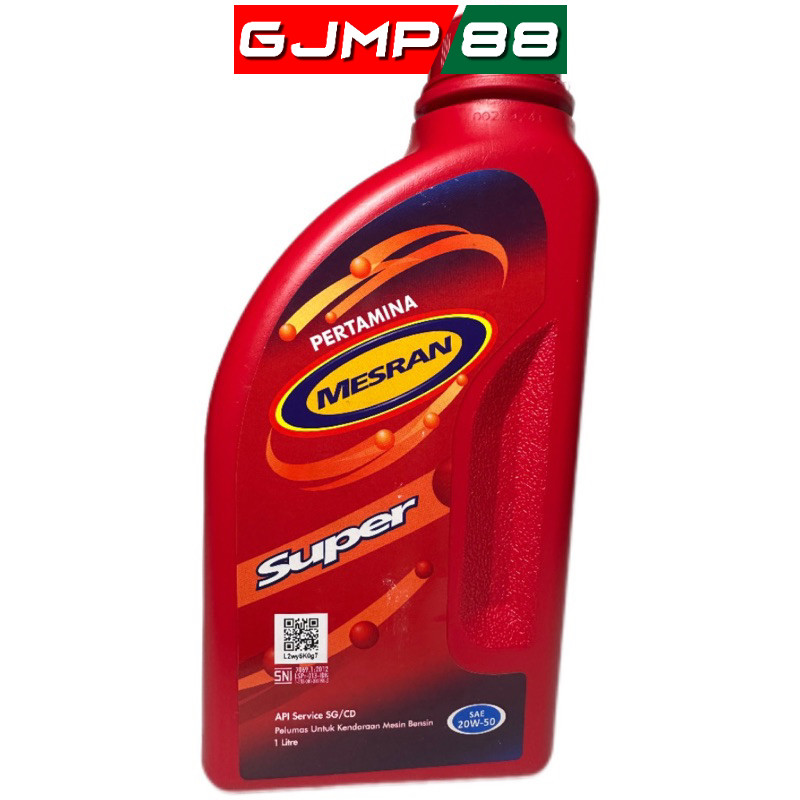 Oli Mesran Super 1 liter Oli Mesran Super 20-50 Bensin