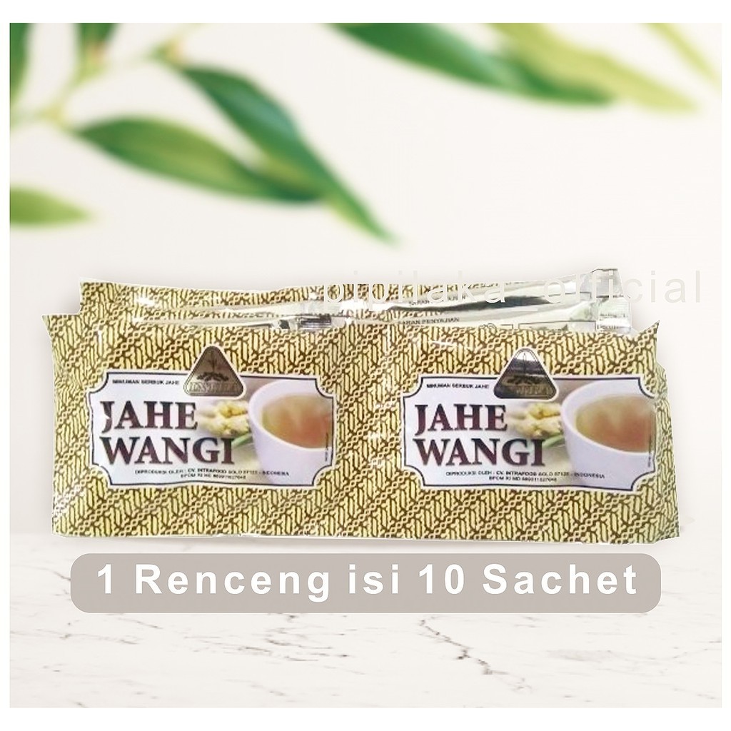 

JAHE WANGI RENTENG / MINUMAN SERBUK JAHE ISI 10 / INTRA JAHE WANGI SACHET