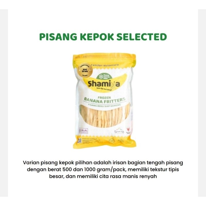 

Pisang goreng Shamiya Lampung frozen 500 gram