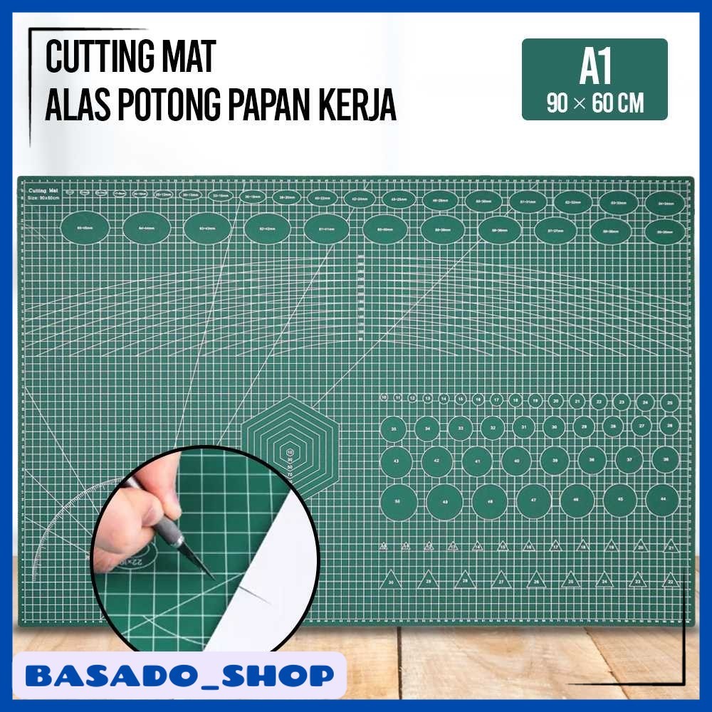 

Working Pad Cutting Mat Alas Potong Papan Kerja A1 90x60cm - QJ4