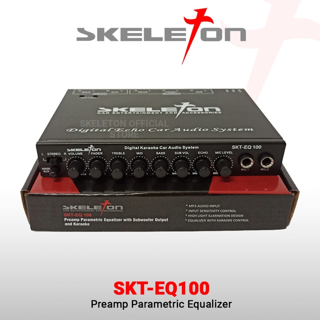 Skeleton Preamp Parametrik Equalizer Karaoke Bluetooth terlaris