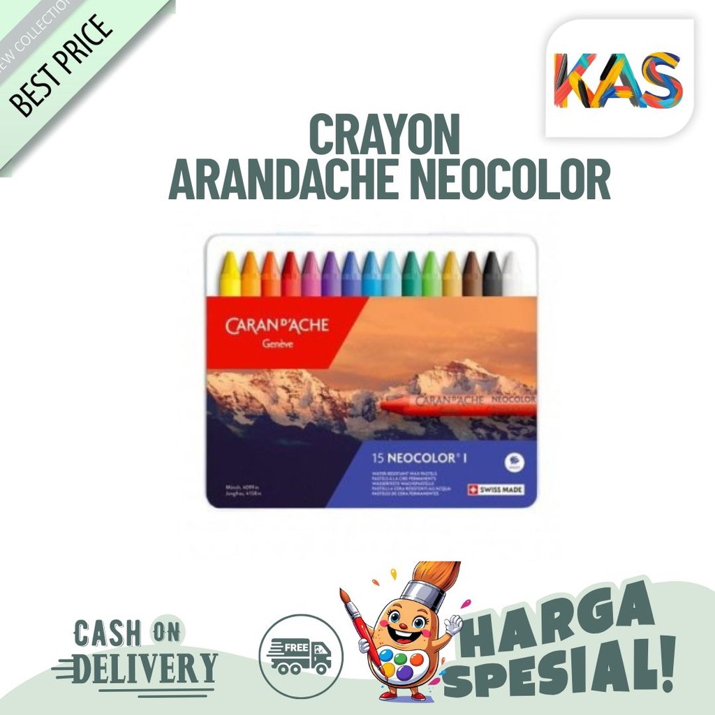 

Crayon CARANDACHE NEOCOLOR I / 1 15 Warna Warni