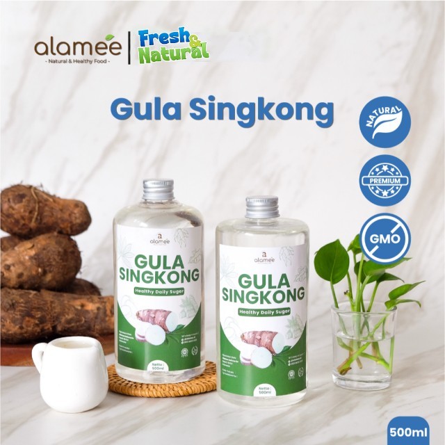 

ALAMEE Gula Singkong Ketela Organik Cair Asli Rendah Kalori Pemanis Sweetener Fructose Gluten Free fresh and natural