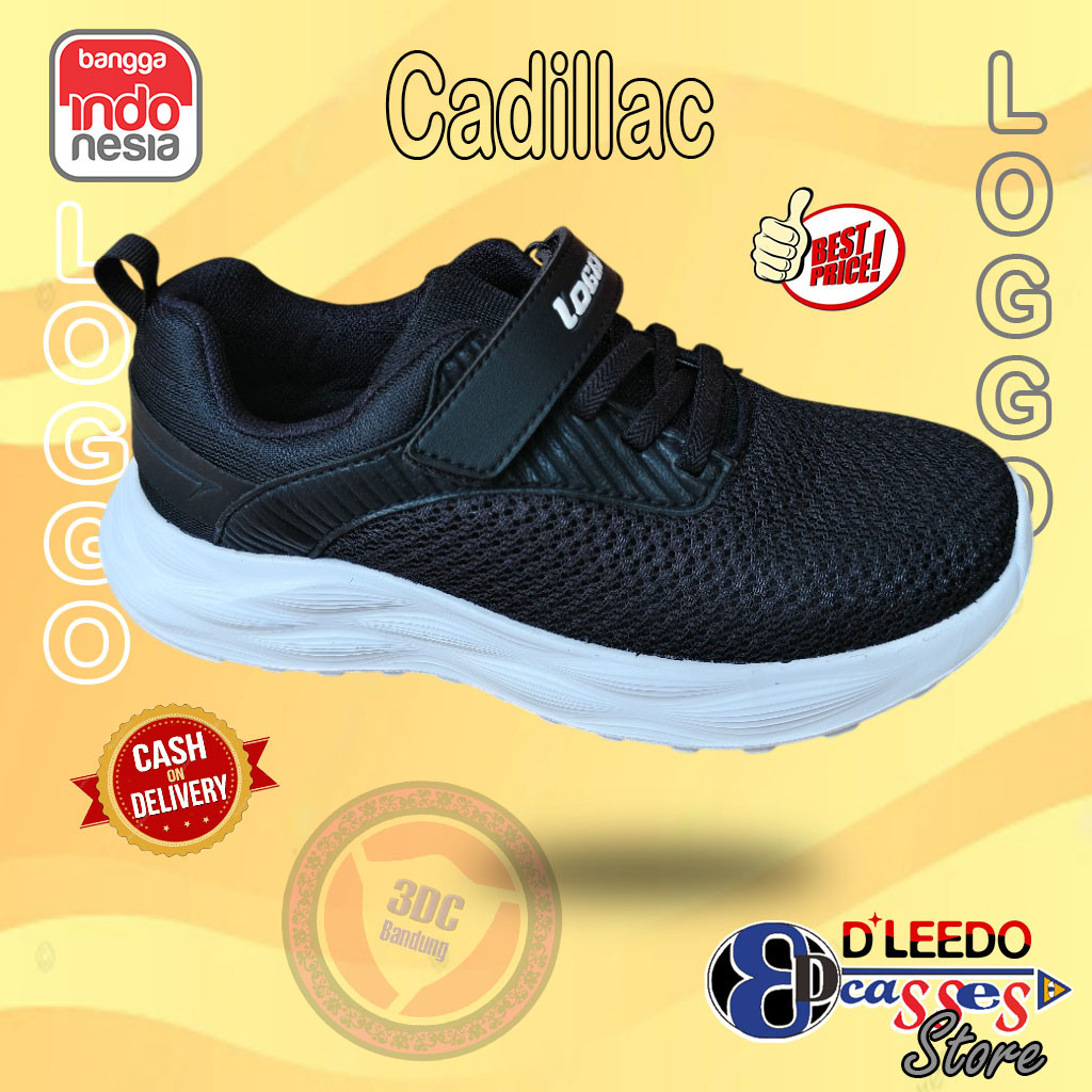 Loggo Cadillac - Sepatu Sneakers Casual Sport Sekolah Pria Wanita Anak