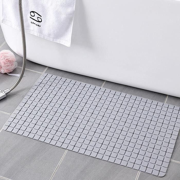 SUDOKU Shower Bath Mat / Keset Kamar Mandi PVC Anti Slip Suction Cup - SUDOKU - GREY