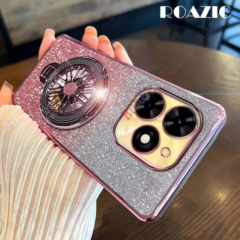 HP Soft Case Tecno Spark 20 Casing Silikon Untuk Tecno KJ5 KJ5n Spark20 Casing berkilau Berlapis  Ph