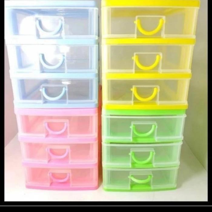 Laci Mini Susun 3 Viola/Mini Container 3 Tingkat