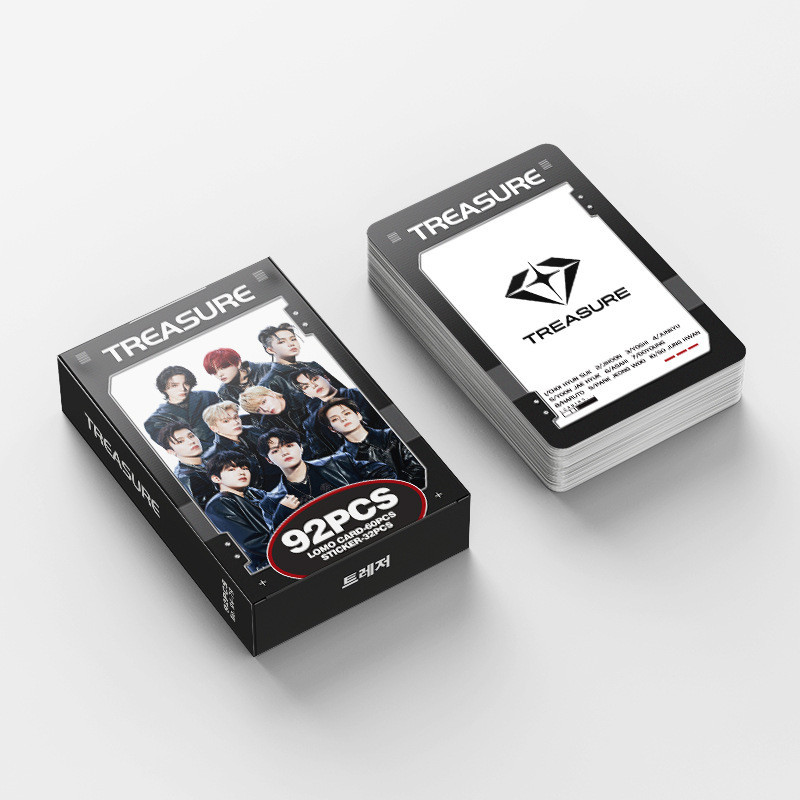 

Complete TREASURE REBOOT Dual-Sided Photocard Set – Retro-Futuristic Design High-Quality Collectibles