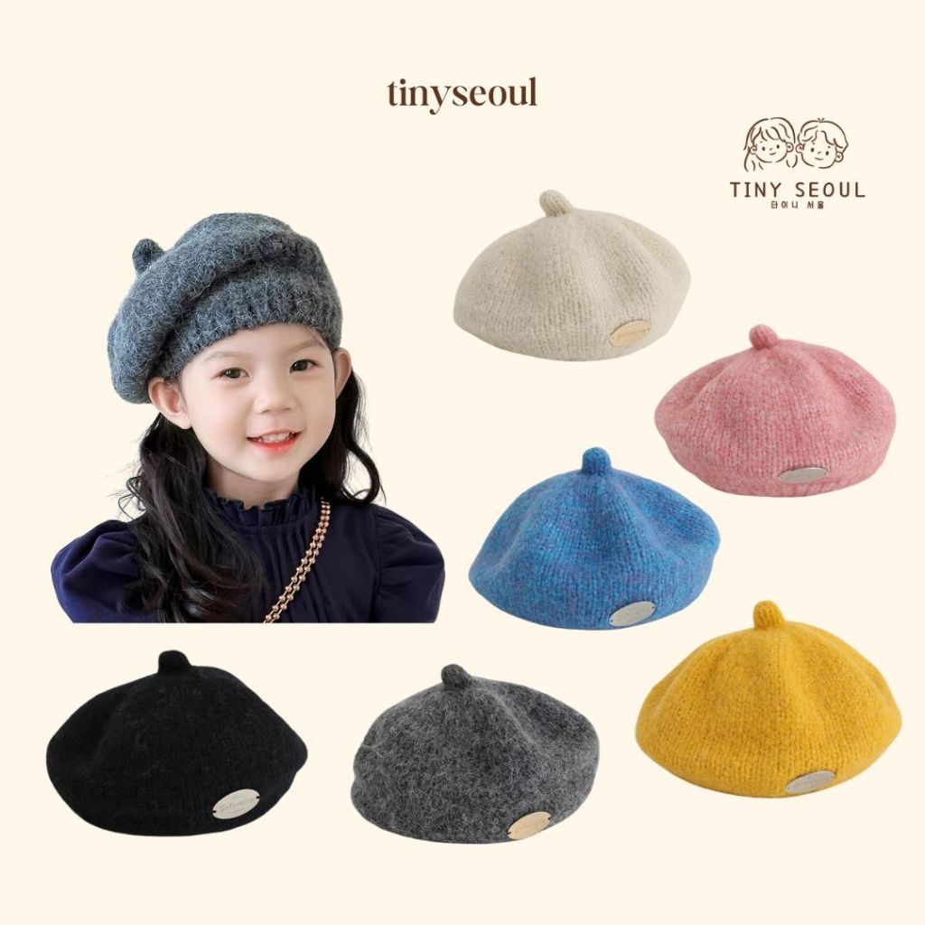 TOPI BARET ANAK PREMIUM - MINA BARET - Topi Baret Anak Topi Pelukis Topi Seniman Anak Topi Kodok Top