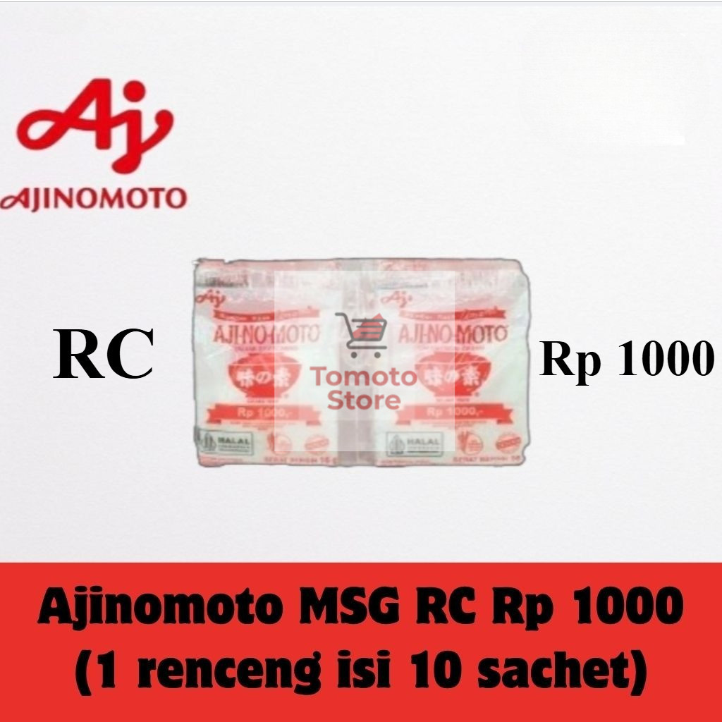 

✨ TOMOTOSTORE ✨ AJINOMOTO Penyedap Rasa MSG RC R1000 (1 Renceng isi 10 sachet)