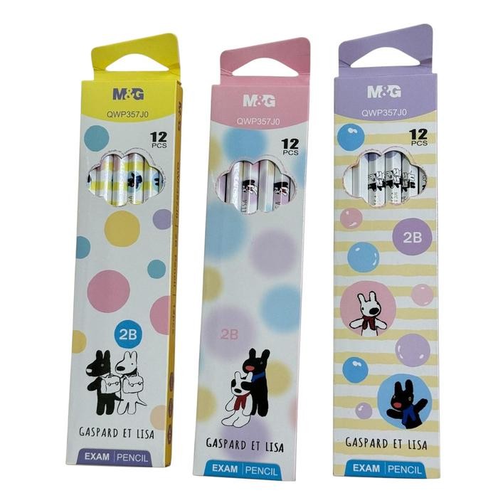 

M&G Pensil 2B Gaspard Et Lisa / Pensil 2B M&G Gaspard Et Lisa ( 1pak isi 12 pcs ) / Pensil Karakter