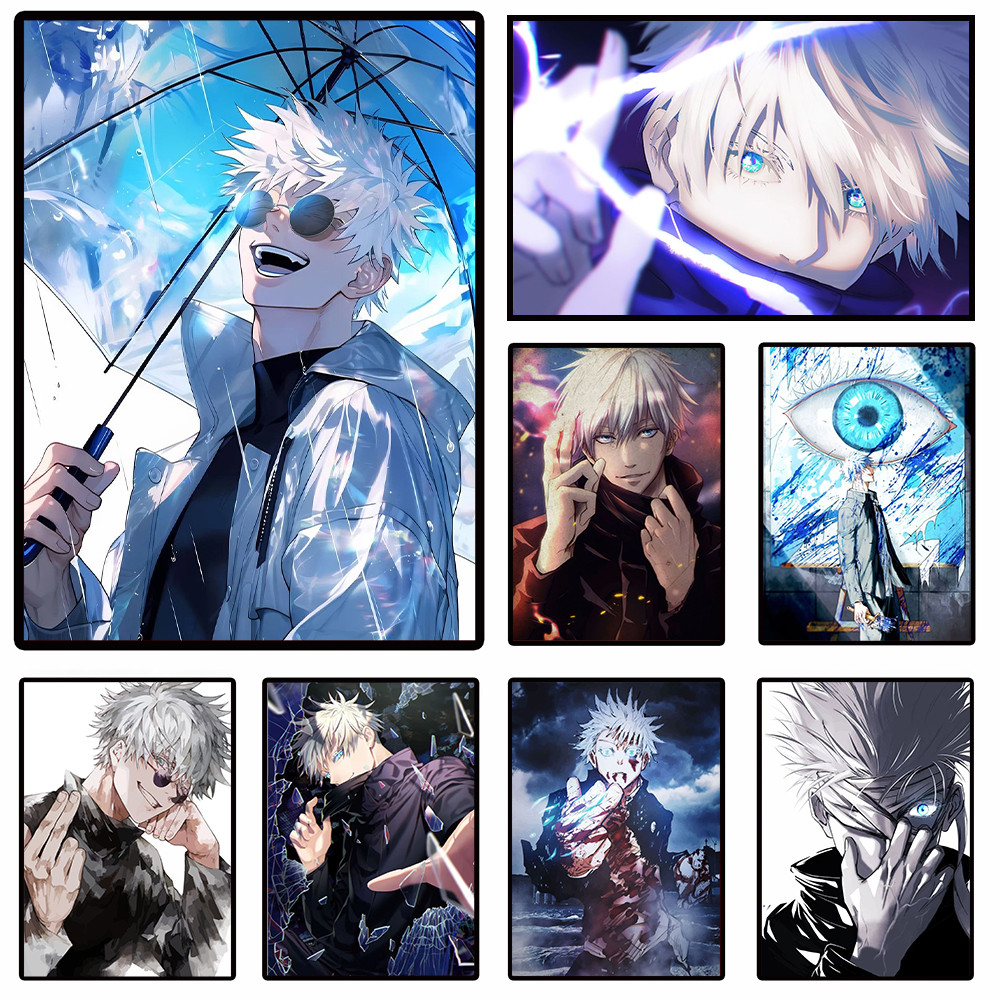 

Japanese Anime Jujutsu Kaisen Poster Hot Figure Gojo Satoru Picture Canvas Painting Home Room Wall Decor Fan Gift Phantom Parade