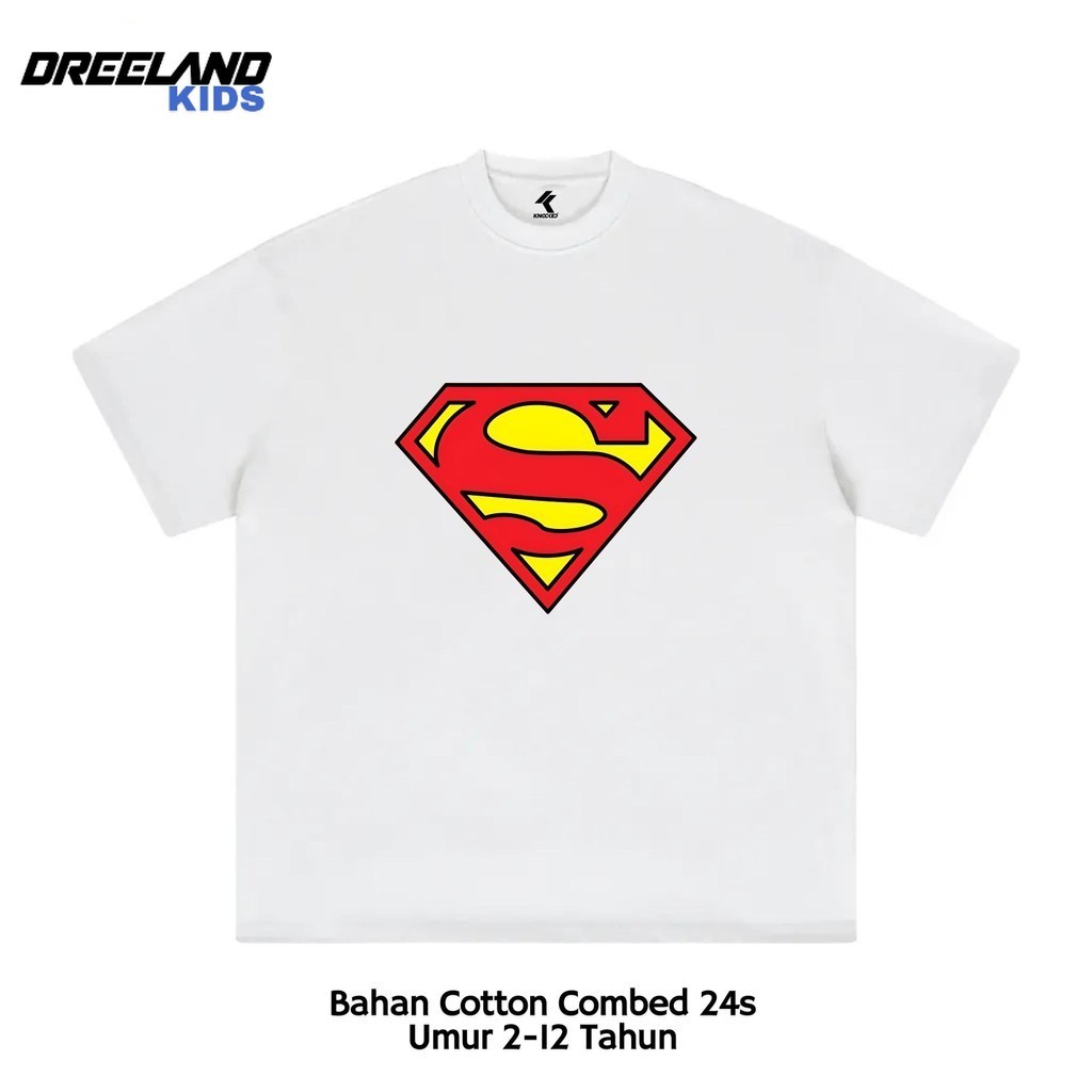 Dreeland Kids Kaos Anak Baju Anak Superman / Kaos Tshit Marvel Avengers Anak Laki Laki Perempuan
