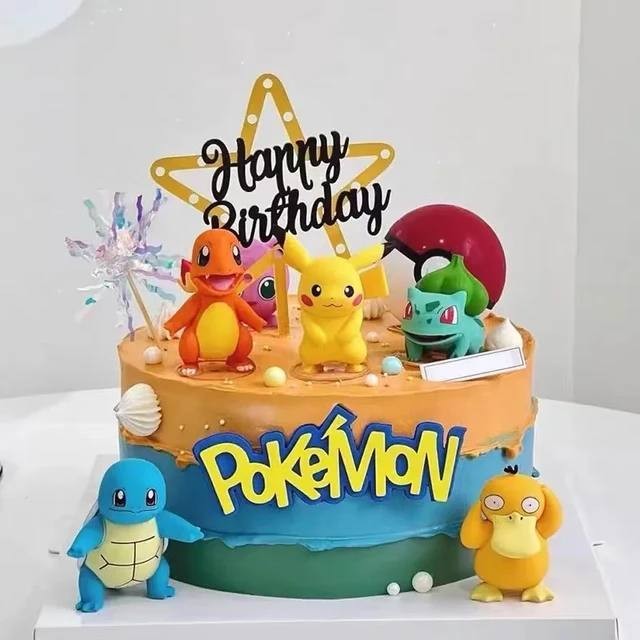 TOPPER ACTION FIGURE POKEMON/CAKE TOPPER MINIATUR POKEMON DEKORASI CAKE/TOPPER SET POKEMON PIKACHU
