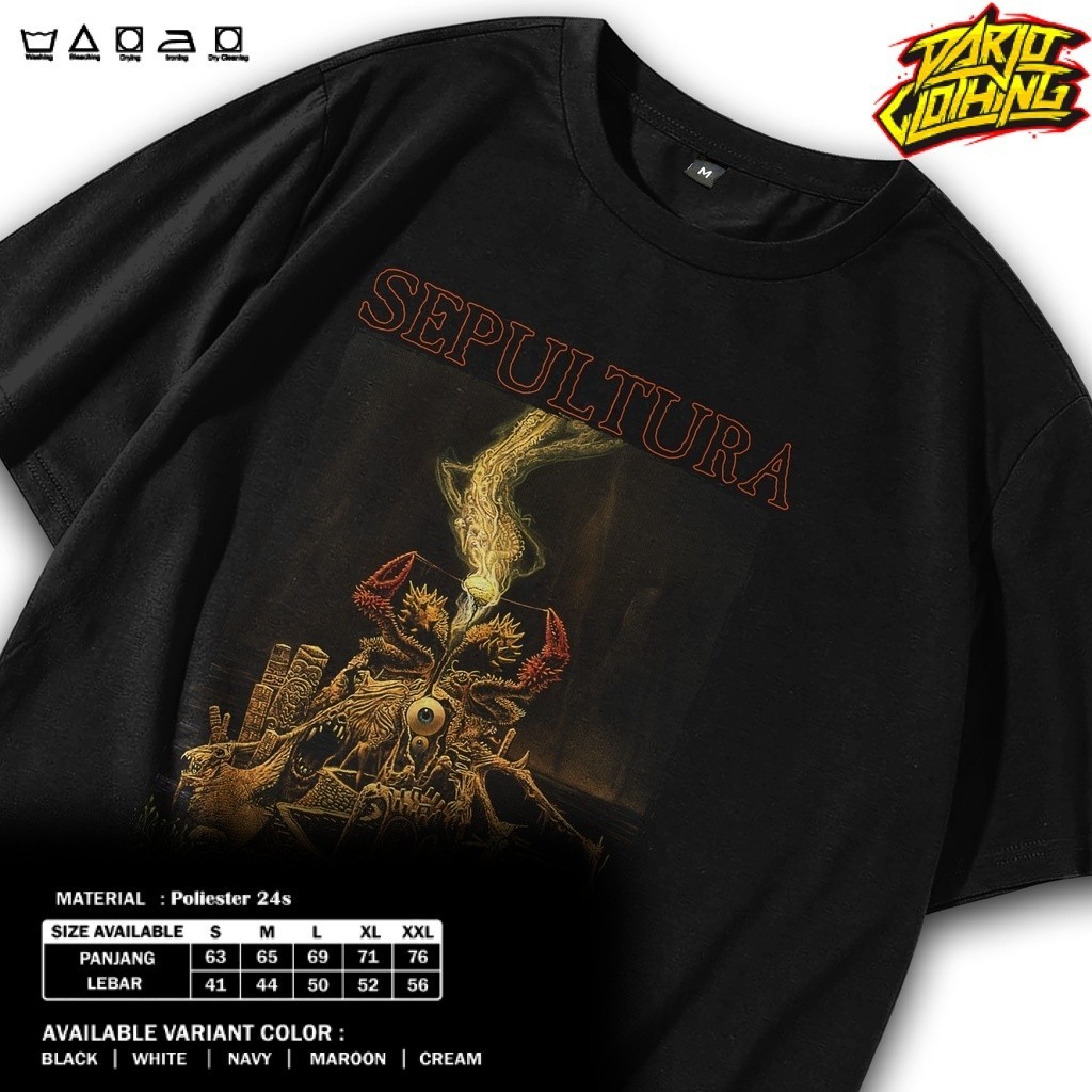 Kaos Heavy Metal  Baju Metal Sepultura – Arise