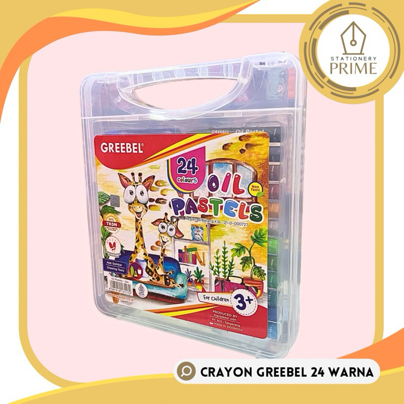 

Crayon Greebel Oil Pastels 24 warna