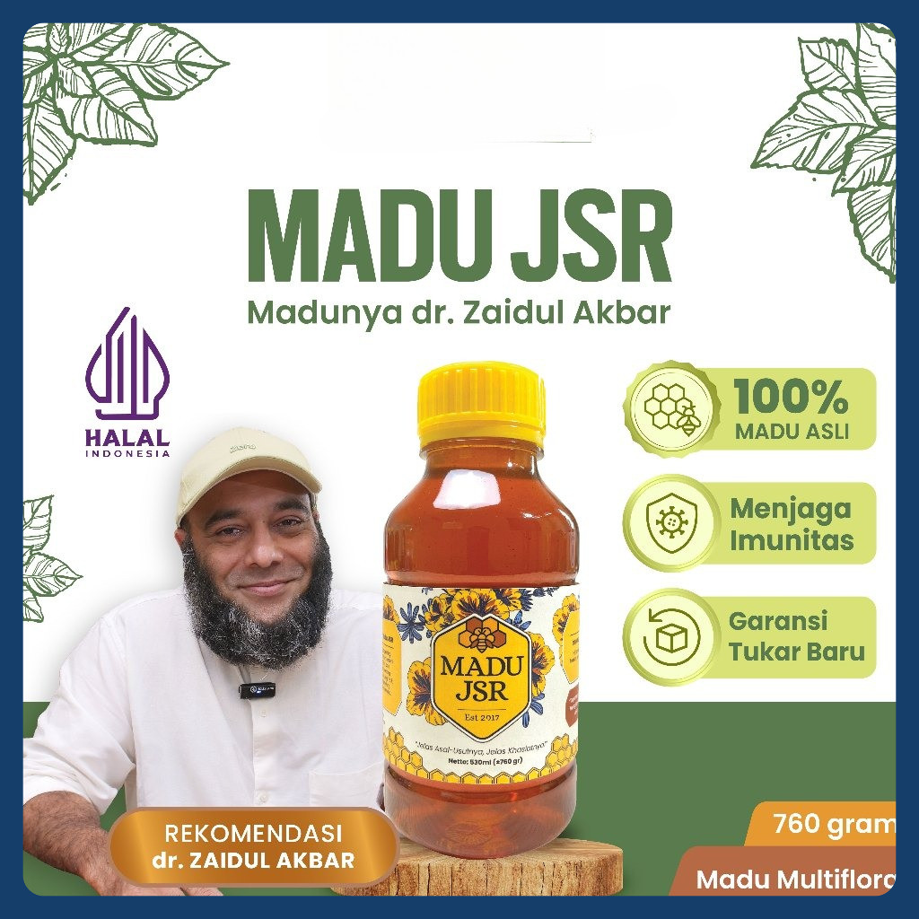 

MADU JSR dr Zaidul Akbar Asli dan Murni 100% - 360gram - 760gram