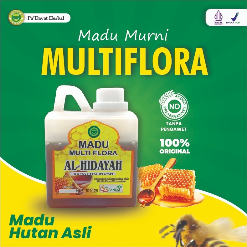 

NEW Madu Murni Multiflora/Madu Hutan Asli /Madu Al Hidayah / Madu Kesehatan / isi 500ml/PA'DAYAT HERBAL PREMIUM