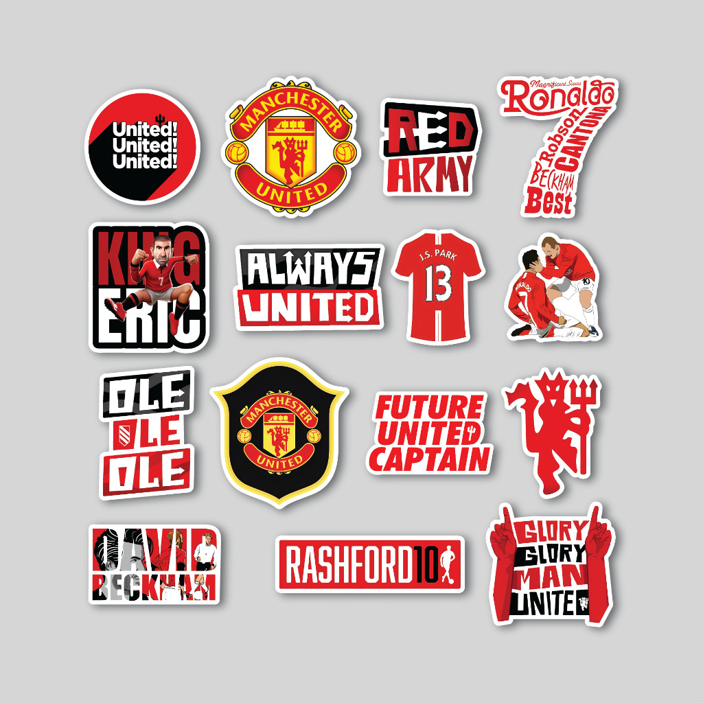 

Sticker Pack MANCHESTER UNITED | Sticker Tumblr Laptop | Stiker Koper Helm