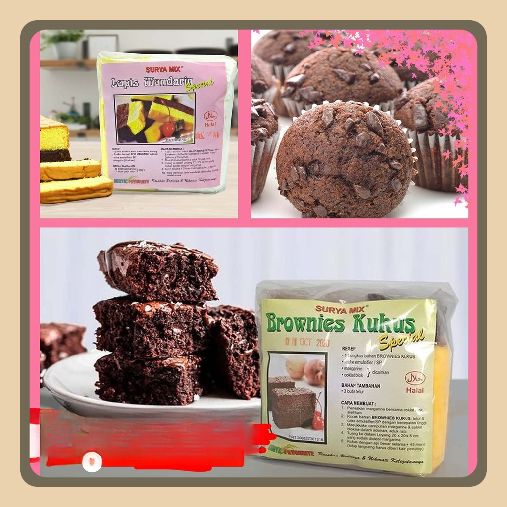 

Premix Surya Aneka Bahan Kue All Varian 500gr