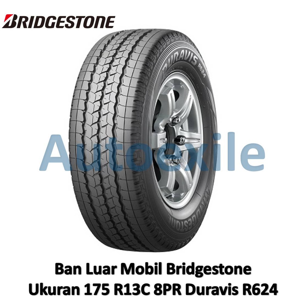 Ban Luar Bridgestone 175 R13C 8PR Duravis R624 Tubeless Radial R13 175R13 Untuk Mobil Pick Up Angkut