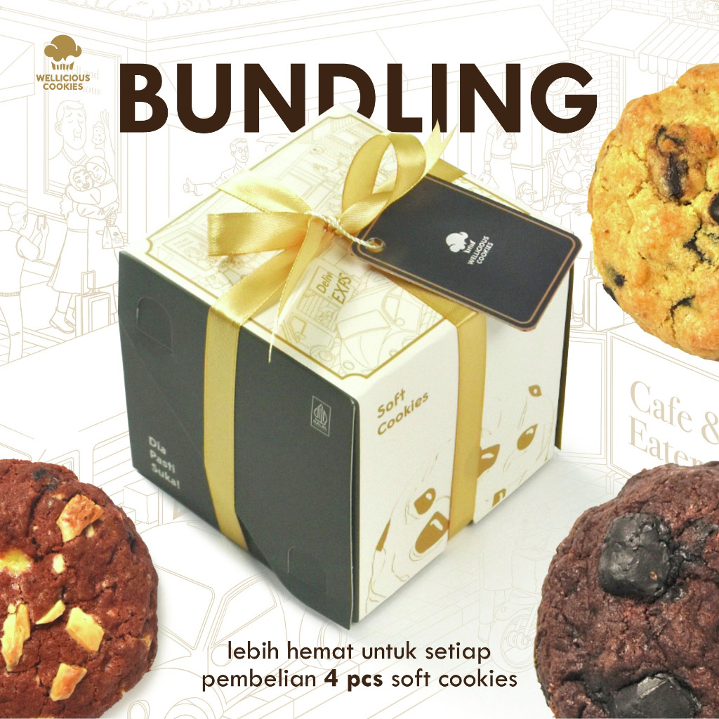 

(PAKET BUNDLING) Soft Cookies Hampers, Kado Ulang Tahun, Hadiah Wisuda, Hari Raya, Lebaran Premium