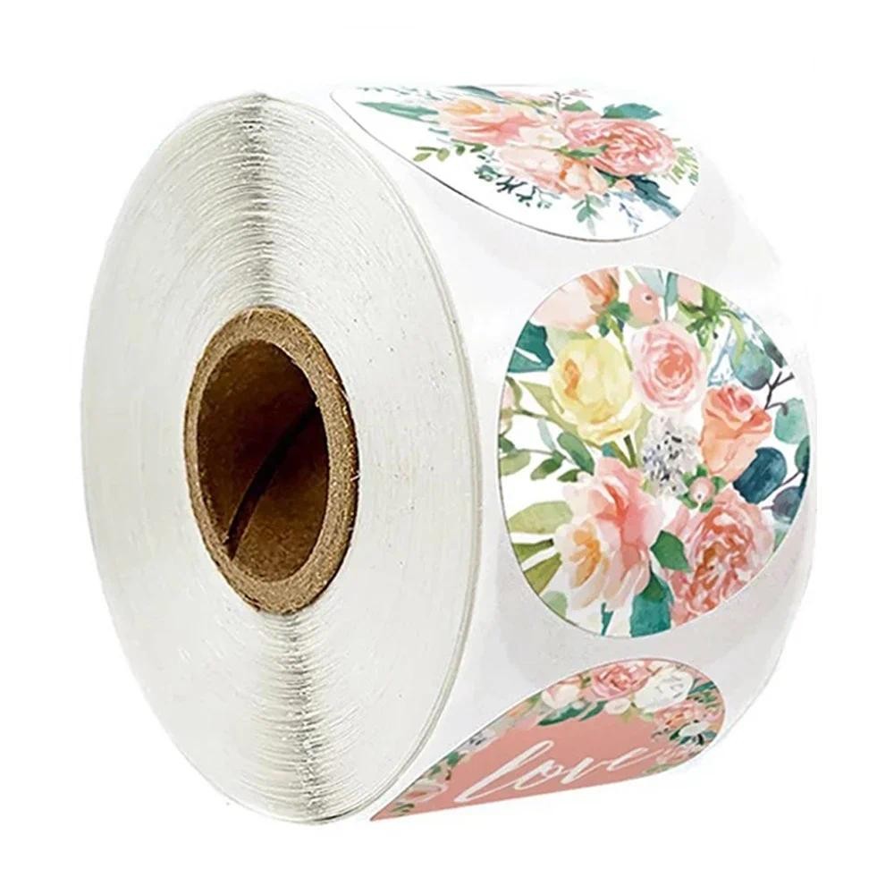 

100-500 Pieces Of Thank You Stickers With Love Scrapbook Stickers Envelope Packaging Stamps Handmade Stationery Labels