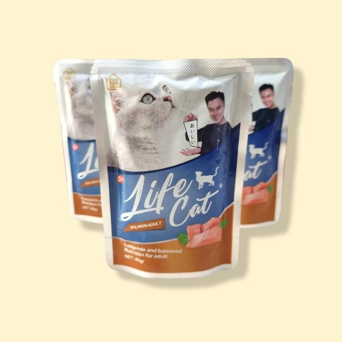 

Life Cat Sachet Pouch 85gr 1 Dus isi 24 Sachet All Varian - SALMON