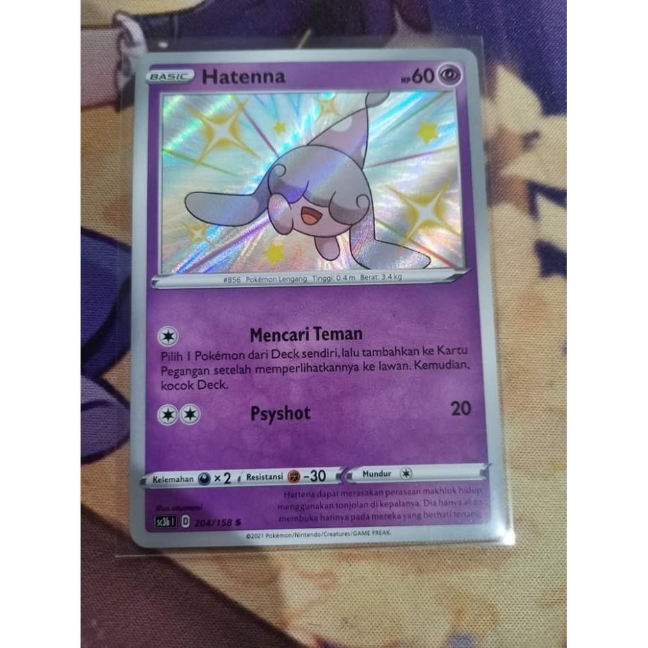 Pokemon TCG indonesia Shiny hatenna