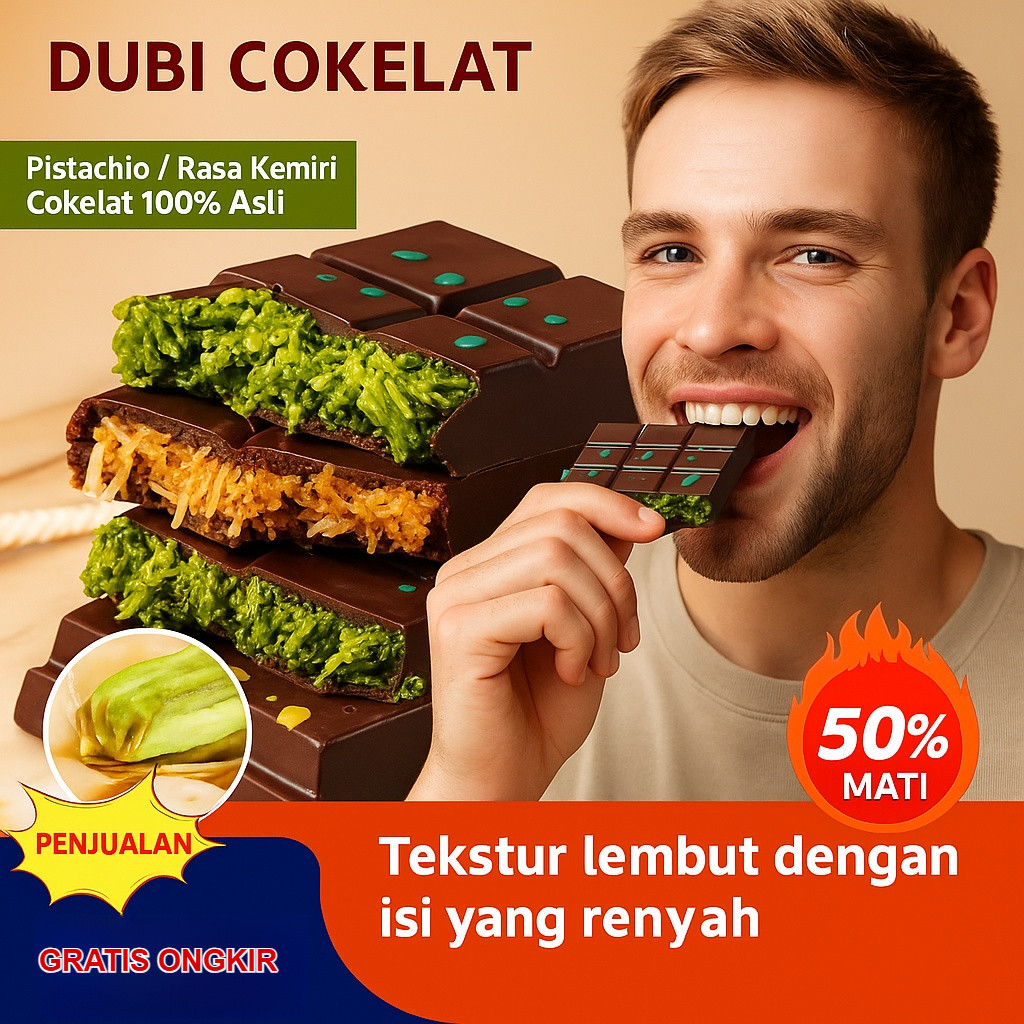 

【Pengiriman 24 Jam/Harga grosir】Internet-famous Dubai chocolate/ Pistachio Kunafa Chocolate /Cho-Cweeet Chocolate Bar Crispy Pistachio/ Makanan Manis Timur Tengah yang Sedang Tren / Cokelat Batangan Susu Unta yang Kaya Rasa /cokelat dubai asli