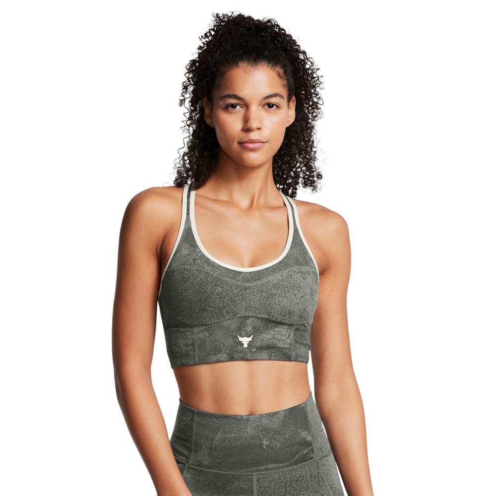 Under Armour Project Rock Legging Longline Infinity Printed Bra