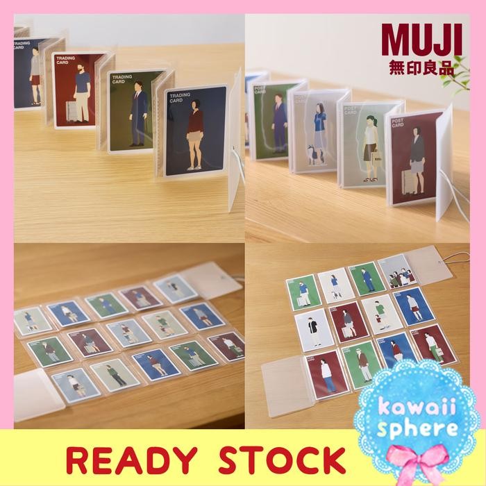

Muji Quickly Opened Photocard / Postcard File | Standing / Flatlay | Album PC / Album Foto Accordion | Ready Stock Handcarry Jepang - PC Standing