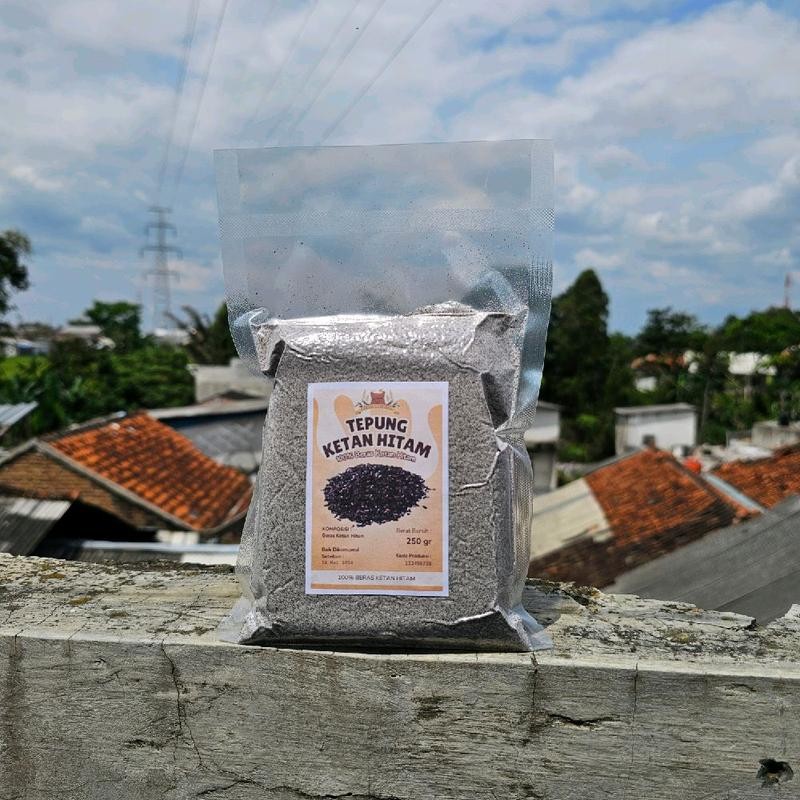 

Tepung ketan hitam 100% original kemasan vakum 250gram